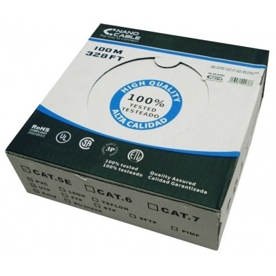 NANOCABLE CABLE BOBINA FTP 100M CAT.5 FLEXIBLE APANTALLADO 10.20.0702-FLEX