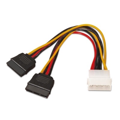 NANOCABLE CABLE ALIMENTACION MOLEX A DOBLE SATA 30CM