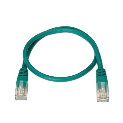 NANOCABLE CABLE RED LATIGUILLO RJ45 CAT.5E UTP AWG24 VERDE 0.5 M 10.20.0100-GR