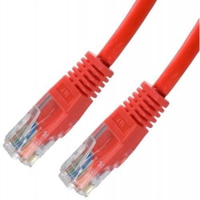 NANOCABLE CABLE RED LATIGUILLO RJ45 CAT.6 UTP AWG24, ROJO, 0.5 M