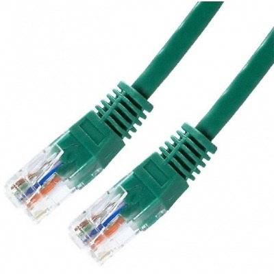 NANOCABLE CABLE RED LATIGUILLO RJ45 CAT.6 UTP AWG24, VERDE, 1.0 M