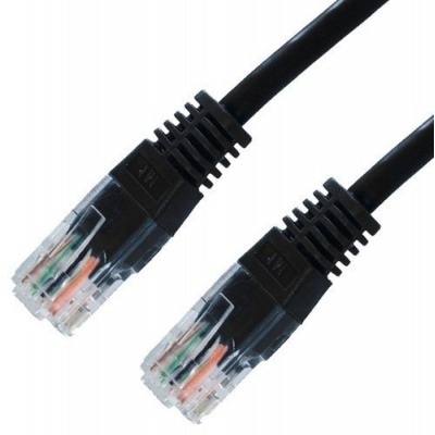 NANOCABLE CABLE RED LATIGUILLO RJ45 CAT.6 UTP AWG24, NEGRO, 0.5 M
