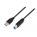 NANOCABLE CABLE USB 3.0 TIPO A/B (IMPRESORA) 2M NEGRO 10.01.0802-BK