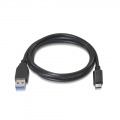 NANOCABLE CABLE USB 3.1 TIPO C/M-A/M GEN2 NEGRO 1.0M 10.01.4001