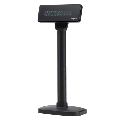 APPROX VISOR TPV PARA CLIENTE 40 CARACTERES (20 COLUMNAS x 2 LINEAS) COLOR NEGRO