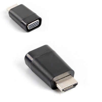 LANBERG ADAPTADOR HDMI-A MACHO A VGA HEMBRA AD-0016-BK,RESOLUCION HASTA 1920X1080