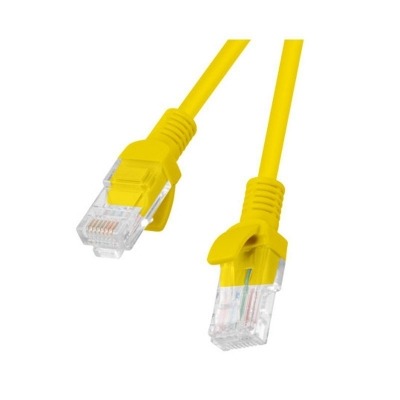 LANBERG CABLE DE RED PCU6-10CC-0050-Y,RJ45,UTP,CAT 6,0.50M,AMARILLO