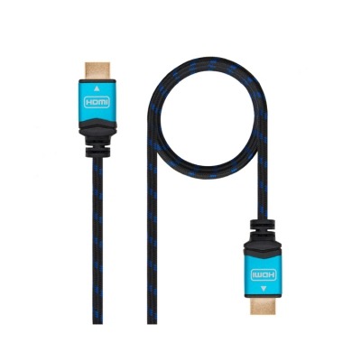 NANOCABLE CABLE HDMI V2.0 4K BLACK 1.5M RECUBRIMIENTO NYLON/ 1.5 METROS