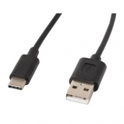 LANBERG CABLE USB MACHO A USB TIPO-C MACHO CA-USBO-10CC-0018-BK NEGRO 1.8 METROS