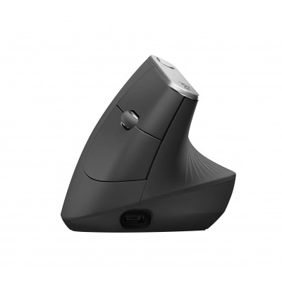 Logitech MX Vertical Advanced Ergonimic ratón RF inalámbrica + Bluetooth Óptico 4000 DPI mano derecha Negro