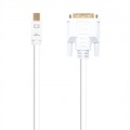 Cable conversor Mini dp a DVI blanco, 5m