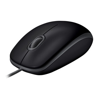 Logitech B110 ratón USB Óptico 1000 DPI Ambidextro