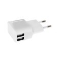 KIT 5 UNIDADES CARGADOR NORTESS USB DE PARED 2.4A 2 PUERTOS 5V COLOR BLANCO