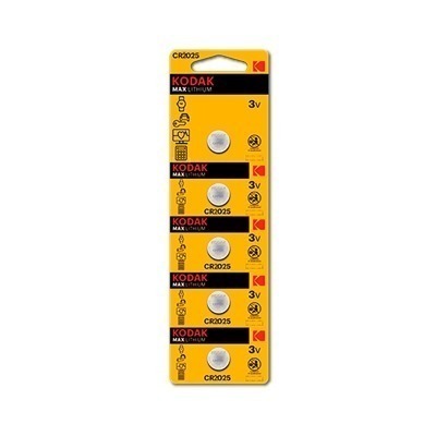 KODAK PILA BOTON LITIO CR2025 3V BLISTER * 5