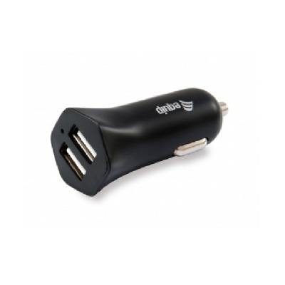 CARGADOR EQUIP LIFE 5V 2xUSB PARA COCHE 12/24V 12W