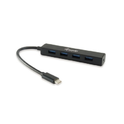 HUB USB EQUIP LIFE USB-C A 4 PUERTOS TIPO A USB 3.0