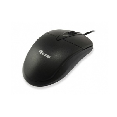 MOUSE EQUIP LIFE 2 BOTONES OPTICO USB NEGRO 1000DPI