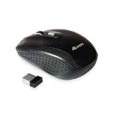MOUSE EQUIP LIFE OPTICO WIRELESS 2.4Ghz 4 BOTONES COLOR NEGRO DPI 800/1200/1600