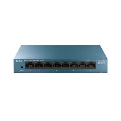 SWITCH NO GESTIONABLE TP-LINK LS108G LITEWAVE 8P GIGA SOBREMESA CARCASA METAL NO RACK