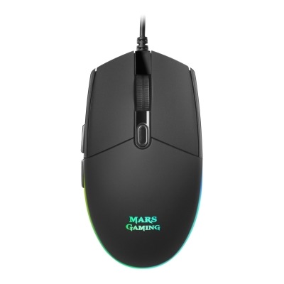 MOUSE MARS GAMING MMG OPTICO 3200DPI 6 BOTONES ILUMINACION FLOW SWITCHES HUANO