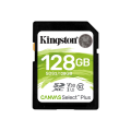 Kingston Canvas Select Plus - Tarjeta de memoria flash - 128 GB - Video Class V30 / UHS-I U3 / Class10 - SDXC UHS-I