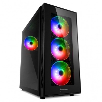 Caja Sharkoon TG5 Pro RGB ATX 2xUSB3.0 2xUSB2.0 sin fuente