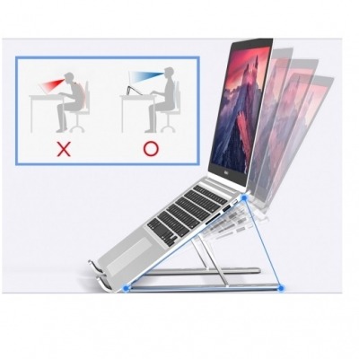 BASE REFRIGERACION ERGONOMICA DE ALUMINIO PLEGABLE PARA PORTATILES CONCEPTRONIC