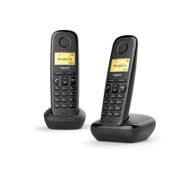 TELEFONO FIJO GIGASET A170 INALAMBRICO DUO NEGRO