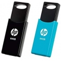 PENDRIVE HP 64GB USB 2.0 V212W NEGRO/AZUL PACK 2