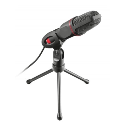 Trust GXT 212 Micrófono para PC Negro, Rojo
