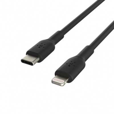 CABLE LIGHTNING BELKIN BOOSTCHARGE MACHO A TIPO C MACHO 1M (CERT. M FI) BLANCO