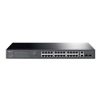 TP-LINK TL-SG1428PE switch Gestionado Gigabit Ethernet (10/100/1000) Negro 1U Energía sobre Ethernet (PoE)