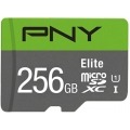 MEMORIA SD MICRO 256GB PNY Elite microSDHC UHS-I Clase 10 100Mb/S + ADAPTADOR SD
