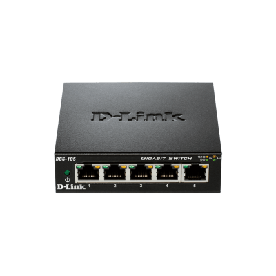 SWITCH NO GESTIONABLE D-LINK DGS-105GL 5P GIGA CARCASA METALICA SOBREMESA NO RACK