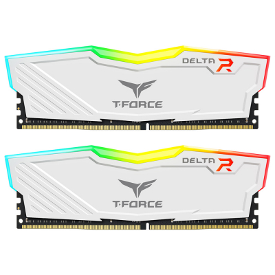 T-Force DELTA RGB DDR4 DESKTOP MEMORY WHITE 16GB(2x8GB) 3200MHz CL16