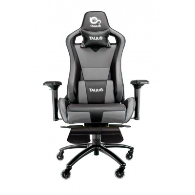 Talius silla Caiman v2 gaming negra/gris, reposapies, 4D, Frog