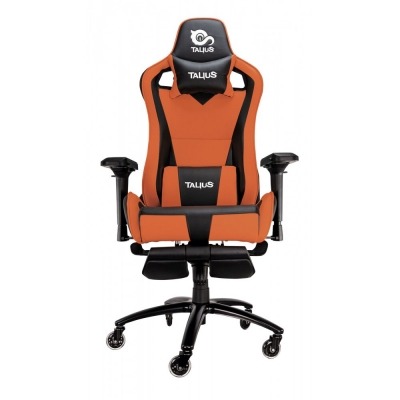 Talius silla Caiman v2 gaming negra/naranja, reposapies, 4D, Frog