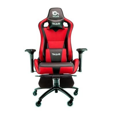 Talius silla Caiman v2 gaming negra/roja, reposapies, 4D, Frog