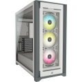 CAJA ATX SEMITORRE CORSAIR iCUE 5000X CRISTAL TEMPLADO BLANCA
