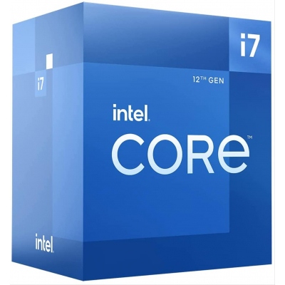 Intel Core i7 12700F - hasta 4.90 GHz - 12 núcleos - 20 hilos - 25 MB caché - LGA1700 Socket - Box (necesita gráfica dedicada)