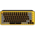 Logitech POP Keys - Teclado - inalámbrico - Bluetooth LE, Bluetooth 5.1 - QWERTY - español - interruptor: Brown Tactile - amarillo