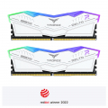 T-Force DELTA RGB DDR5 DESKTOP MEMORY WHITE 32GB(2x16GB) 5600MHz CL32