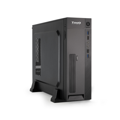 Caja Slim Micro-ATX TQC-3008U3CD 500W Tooq con lector de tarjetas