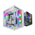 CAJA ATX CUBE MARS GAMING MCVONEW BLANCO CRISTAL CONTINUO GPU 334mm 1x3.5 2x2.5