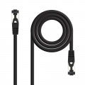 Nanocable Cable red Cat. 8.1 2GHZ SSTP Negro 2m