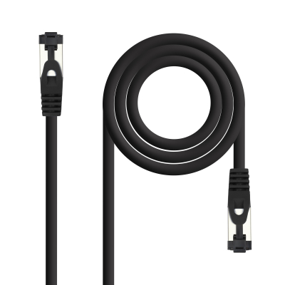 Nanocable Cable red Cat. 8.1 2GHZ SSTP Negro 2m