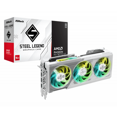 AsRock Radeon RX 9070 XT Steel Legend 16GB GDDR6