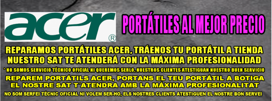 BANNER PORTATILES ACER 34