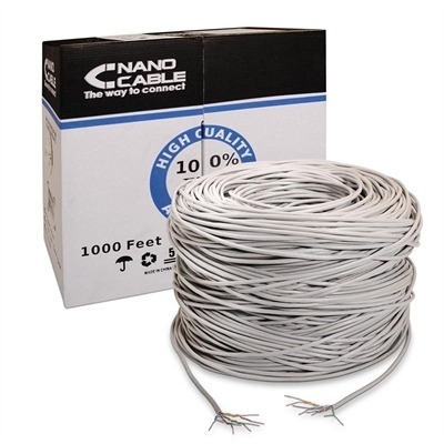 Bobina Cable RJ45 CAT5E UTP Rigido 305Mts
