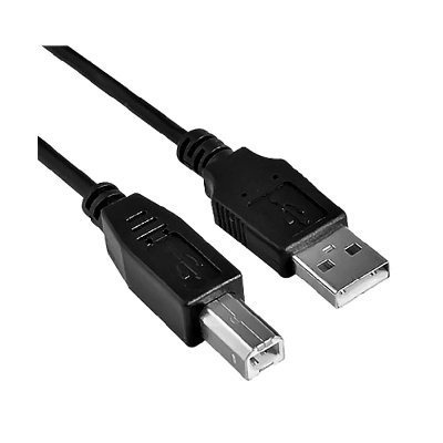 Cable USB 2.0 Tipo A - B 3 Metros Negro